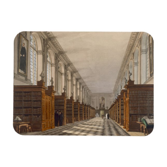 Interior of Trinity College Library, Cambridge, fr Magnet (Horizontal)