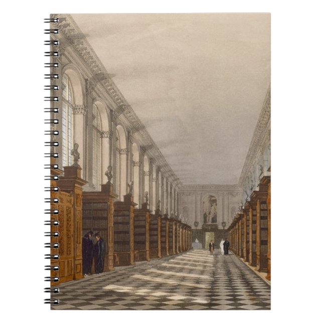 Interior of Trinity College Library, Cambridge, fr Notebook (Front)