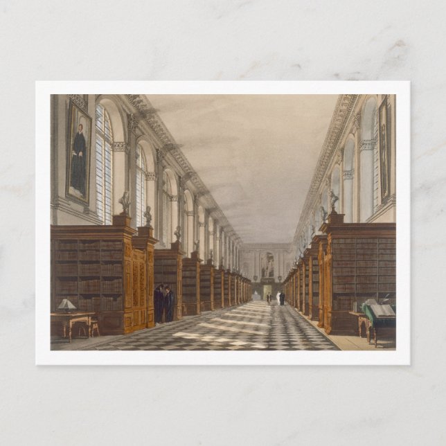 Interior of Trinity College Library, Cambridge, fr Postcard (Front)
