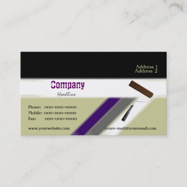 Interior Painting Business Card (Front)
