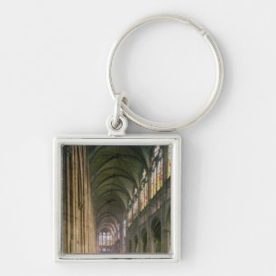 Interior view looking down the nave key ring