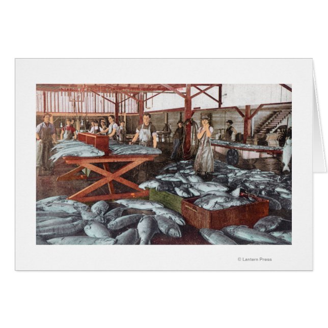 Interior View of a Salmon Cannery (Front Horizontal)