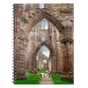 Interior View of Ancient Tintern Abbey Wales, UK Notebook