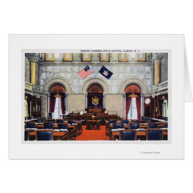 Interior View of State Capitol Senate Chamber (Front Horizontal)