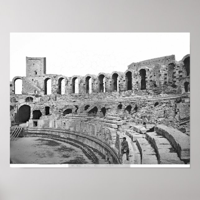 Interior view of the amphitheatre poster (Front)