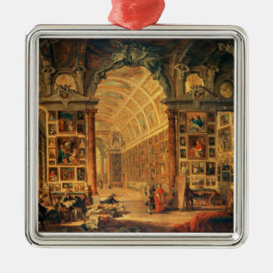 Interior View of The Colonna Gallery, Rome (oil on Metal Tree Decoration
