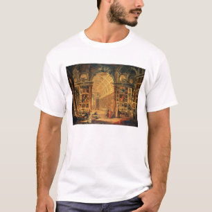 Interior View of The Colonna Gallery, Rome (oil on T-Shirt