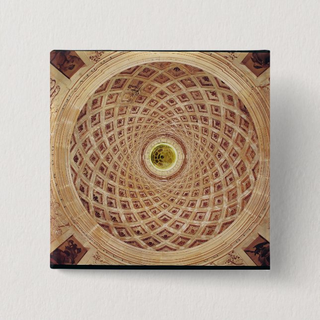 Interior view of the cupola in the chapel 15 cm square badge (Front)