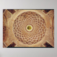 Interior view of the cupola in the chapel