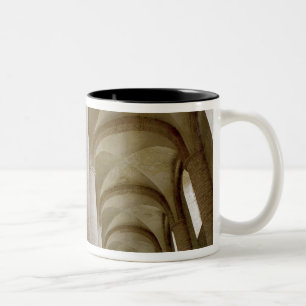 Interior view of the nave and the vaulting Two-Tone coffee mug