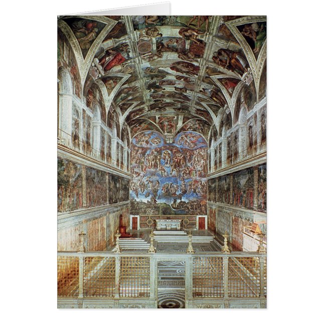 Interior view of the Sistine Chapel (Front)