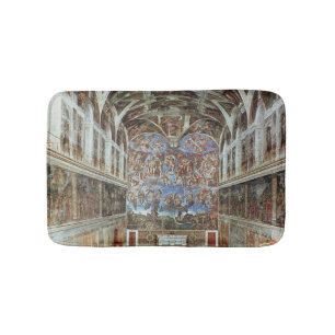 Interior view of the Sistine Chapel Bath Mat