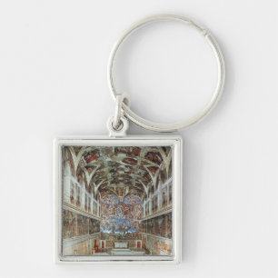 Interior view of the Sistine Chapel Key Ring