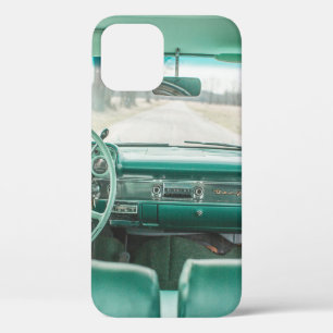 INTERIOR VIEW OF VEHICLE ON ROAD iPhone 12 CASE