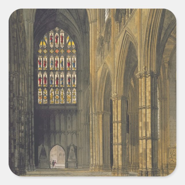 Interior View of Westminster Abbey Looking Towards Square Sticker (Front)