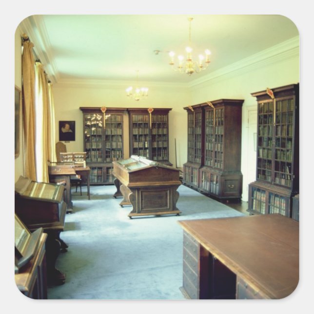 Interior view square sticker (Front)