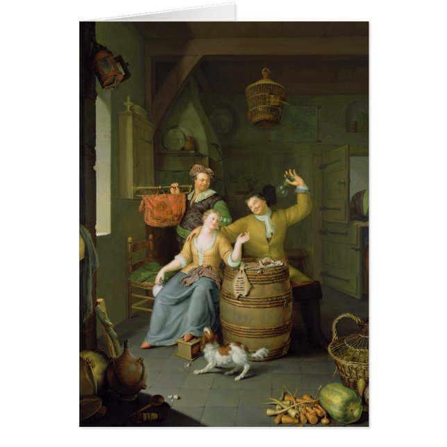 Interior with a couple celebrating (Front)