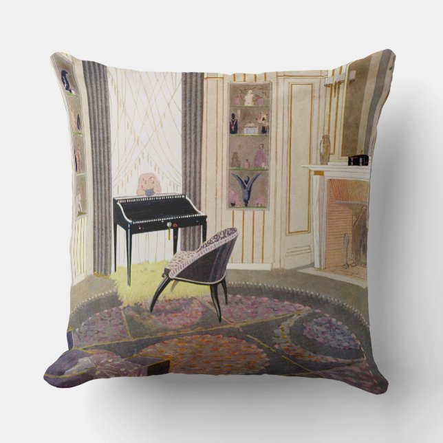 Interior with furniture designed by Ruhlmann, from Cushion (Front)