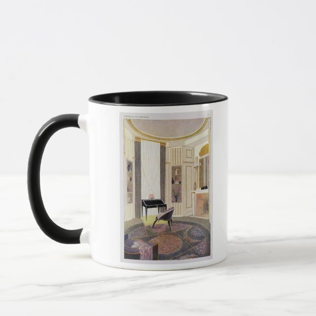 Interior with furniture designed by Ruhlmann, from Mug (Left)