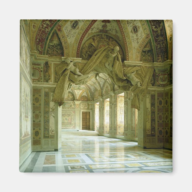 Interior with view of sculpted angels magnet (Front)