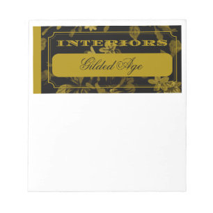 Interiors Gilded Age Notepad