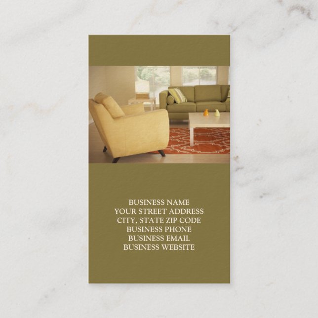 Interiors or Staging Business Cards (Front)