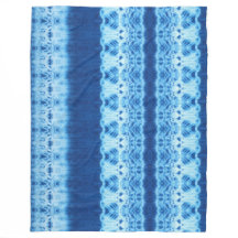 Interlace II Shibori Fleece Blanket