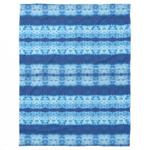 Interlace Shibori Fleece Blanket