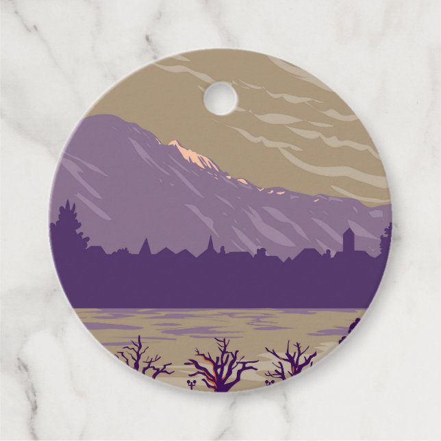 Interlaken Switzerland Favour Tags (Front)