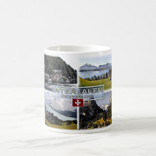 Interlaken - Switzerland - Mosaic - Coffee Mug