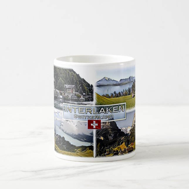Interlaken - Switzerland - Mosaic - Coffee Mug (Center)