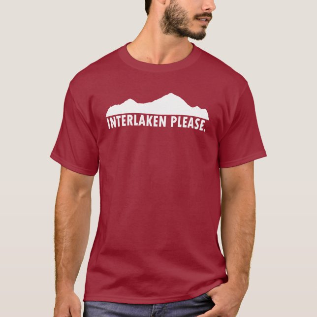 Interlaken Switzerland Please T-Shirt (Front)