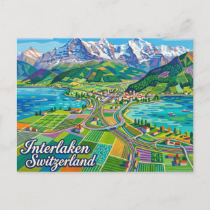 Interlaken Switzerland Postcard