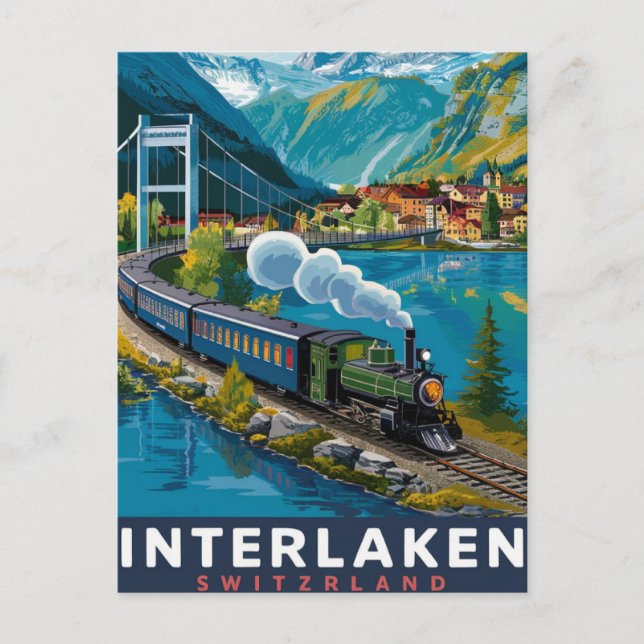Interlaken Switzerland  Postcard (Front)