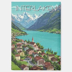 Interlaken Switzerland Travel Magnet