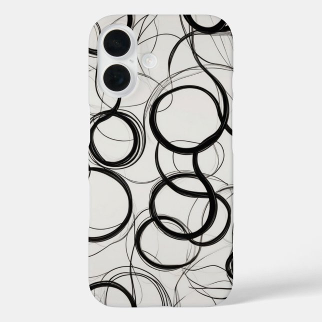 Interlocking Circles Line Art Case-Mate iPhone Case (Back)
