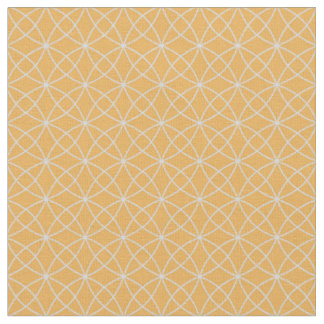 Interlocking Curves on Light Orange Fabric