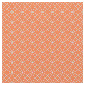 Interlocking Curves on Orange Fabric