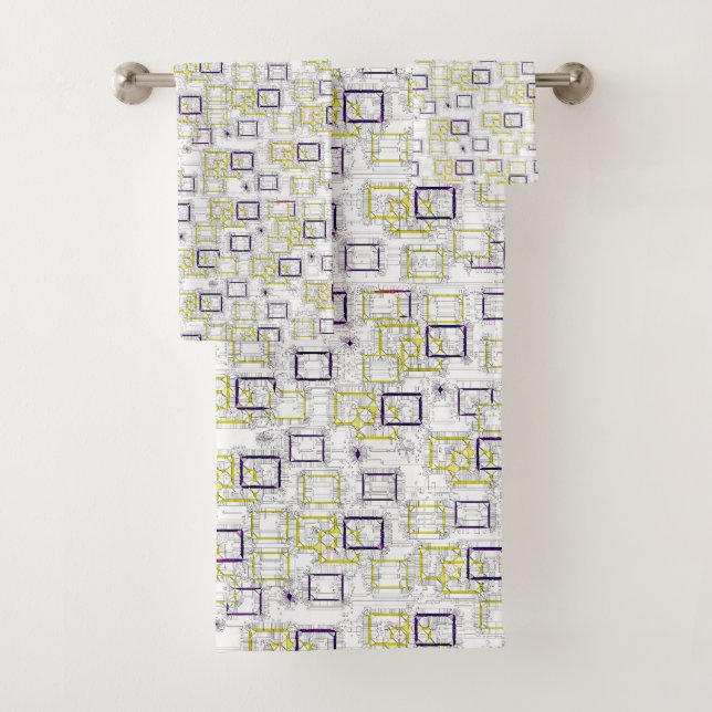 Interlocking Dimensions Bath Towel Set (Insitu)