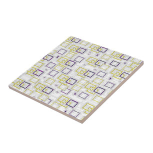Interlocking Dimensions Ceramic Tile