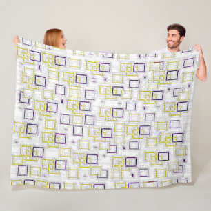 Interlocking Dimensions Fleece Blanket