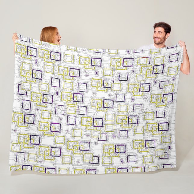 Interlocking Dimensions  Fleece Blanket (In Situ)