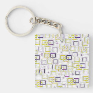 Interlocking Dimensions  Key Ring