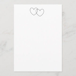 "Interlocking Hearts" Invitations