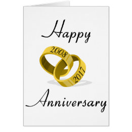 Interlocking Rings - Engraved custom Wedding Date