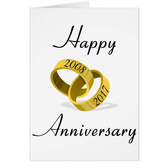 Interlocking Rings - Engraved custom Wedding Date (Front)