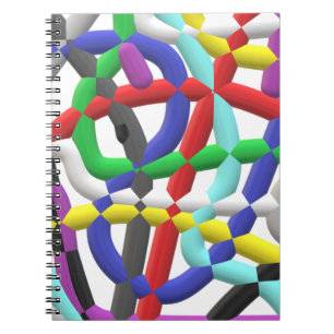Interlocking tubes notebook