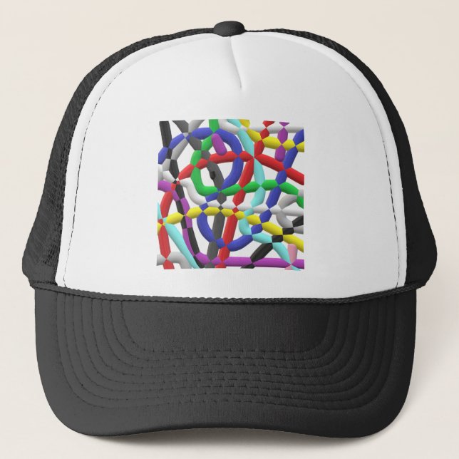 Interlocking tubes trucker hat (Front)