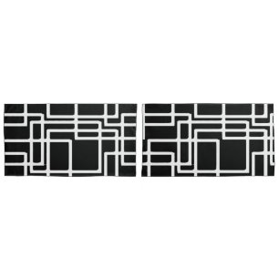 Interlocking White Squares Artistic Design Pillowcase