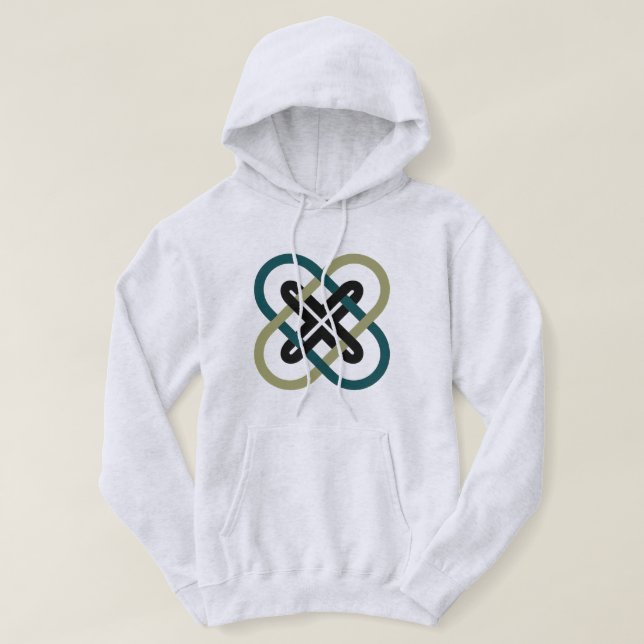 Interlocking X Men's Hooded Sweatshirt (Design Front)